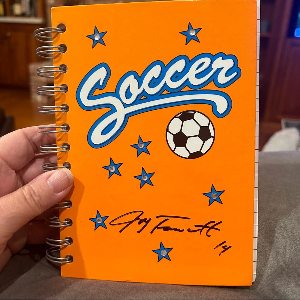 Autographed Soccer Journal - Joy Fawcett, Kevin Hartman, Ugo